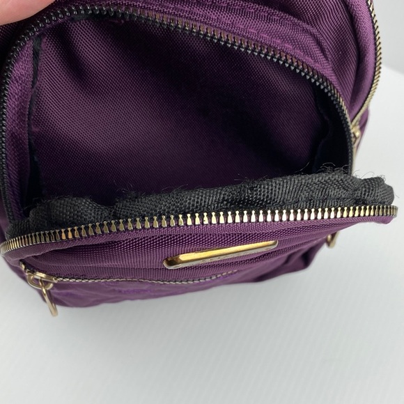 Purple Crossbody Sling Bag 5 Pockets by Jingpin Creations Cloth Purse - Picture 7 of 11